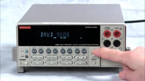 Model 2700 Multimeter-Data Acquisition System Configuring Serial Communications